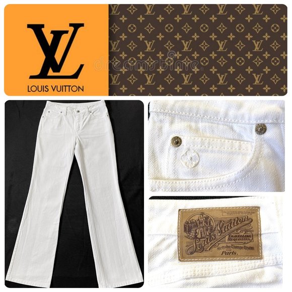 Louis Vuitton Denim - Auc Louis Vuitton Toile denim white straight leg jeans